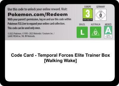 Code Card - Temporal Forces Elite Trainer Box [Walking Wake] (ETB)
