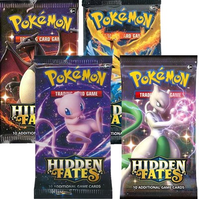 Hidden Fates Booster Pack Art Bundle [Set of 4] (BP)