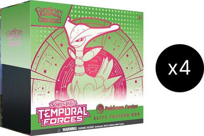 Temporal Forces Pokemon Center Elite Trainer Box Case (Exclusive) [Iron Leaves] (PC ETB)