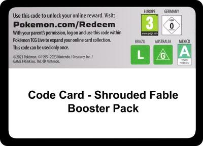 Code Card - Shrouded Fable Booster Pack (BP)