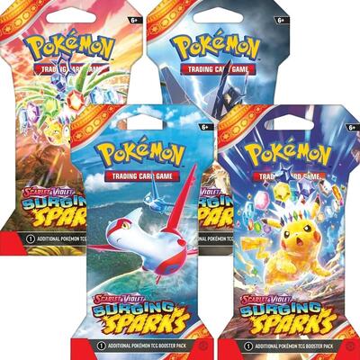 Surging Sparks Sleeved Booster Pack Bundle [Set of 4] (SBP)