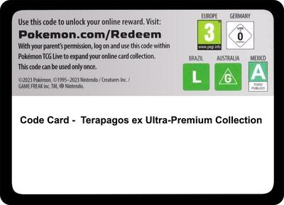 Code Card - Terapagos ex Ultra-Premium Collection (UPC)
