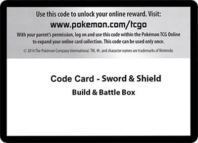 Code Card - Sword & Shield Build & Battle Box (B&B)