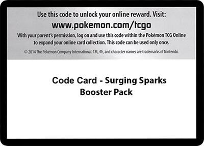 Code Card - Surging Sparks Booster Pack (BP)