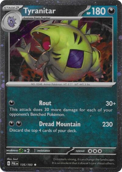 Tyranitar - 135/193 (Cosmo Foil)
