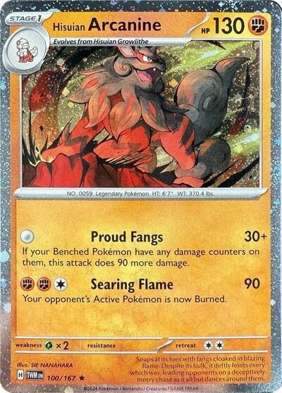 Hisuian Arcanine - 100/167 (Cosmos Holo)