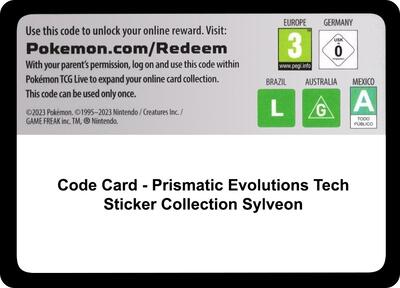 Code Card - Prismatic Evolutions Tech Sticker Collection [Sylveon]