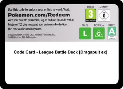 Code Card - League Battle Deck [Dragapult ex] (LBD)