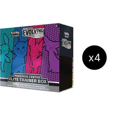 Evolving Skies Pokemon Center Elite Trainer Box Case [Glaceon/Vaporeon/Sylveon/Espeon] (Exclusive) (PC ETB)