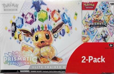 Costco Pokemon Prismatic Evolutions 2-Pack Trainer Box and Booster Bundle (BNB)