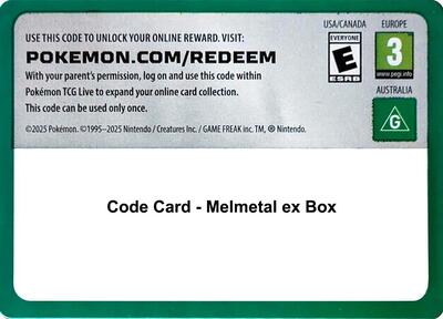 Code Card - Melmetal ex Box