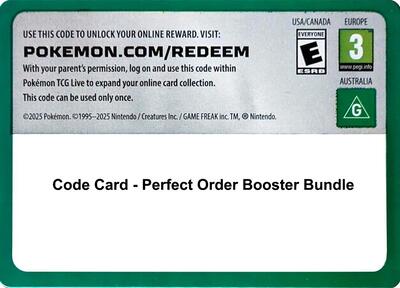 Code Card - Perfect Order Booster Bundle (BNB)