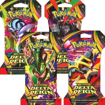 Delta Reign Sleeved Booster Pack Art Bundle [Set of 4] (SBP)