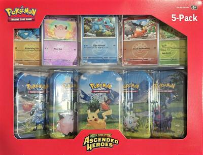 Costco Ascended Heroes Mini Tins 5-Pack (MBT)