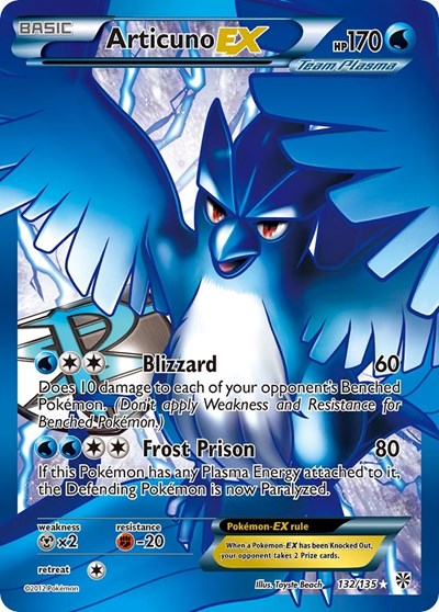 Articuno EX (Team Plasma) (132 Full Art) (FA)
