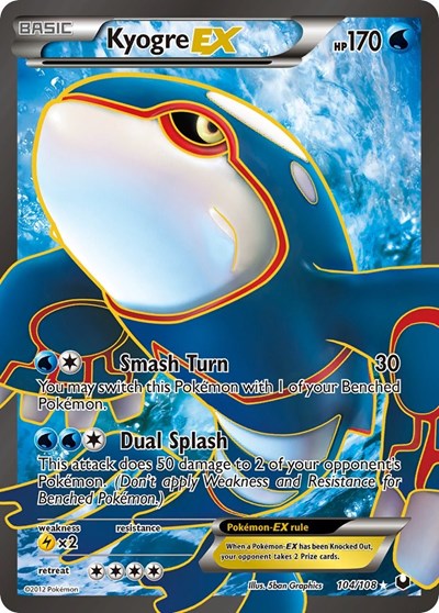Kyogre EX (104 Full Art) (FA)