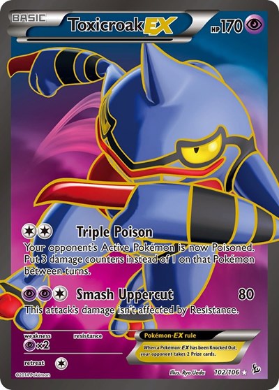 Toxicroak EX (102 Full Art) (FA)