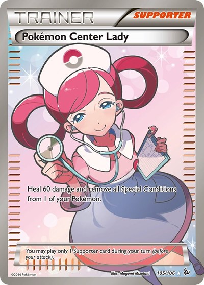 Pokemon Center Lady (105 Full Art) (FA)