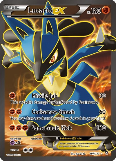Lucario EX (107 Full Art) (FA)